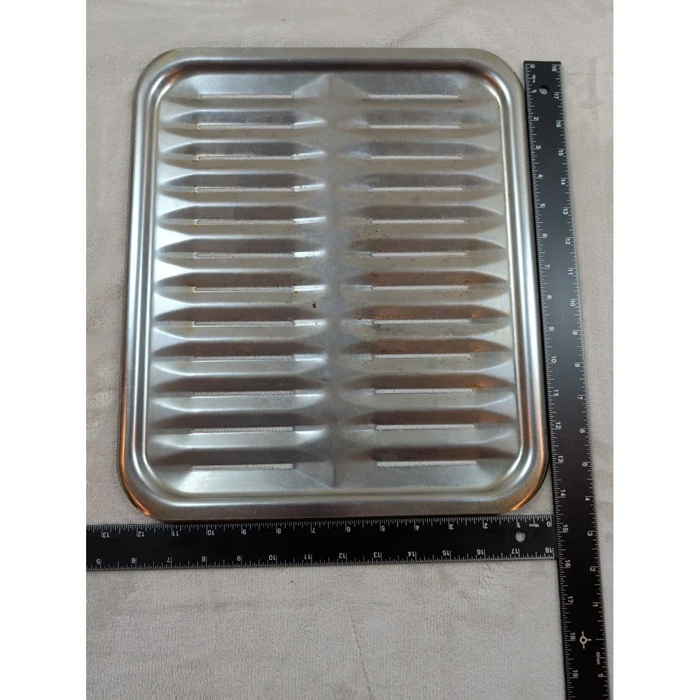 Vintage Stainless Steel Broiler Pan Insert‎ Replacement Tray Slotted 13x9 Inch